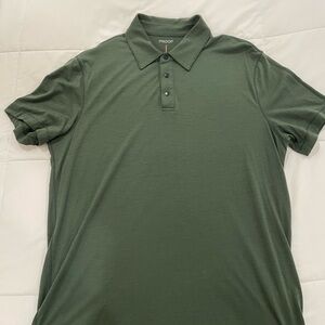 Huckberry Green Performance Polo Shirt